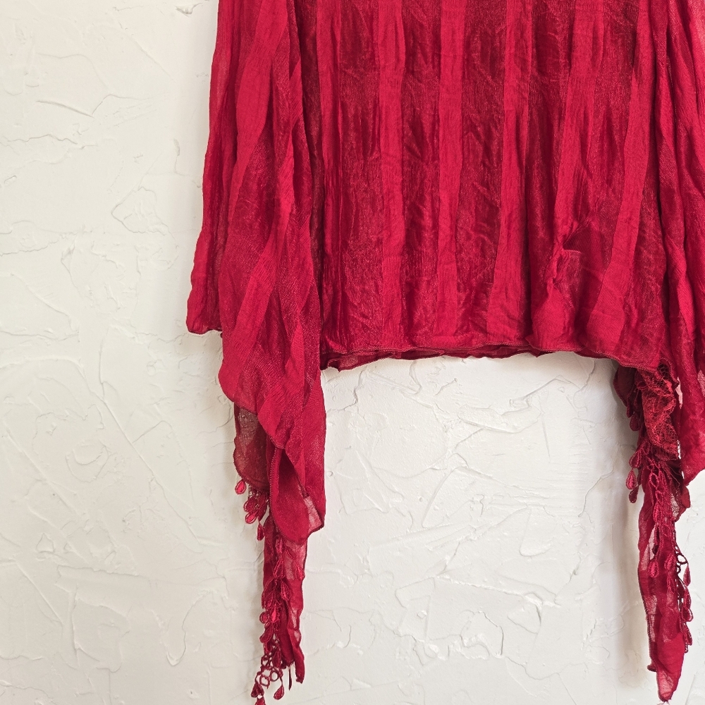 Pretty Angel Lacy Ruffle Whimsy Layered Top, S - Picture 9 of 12